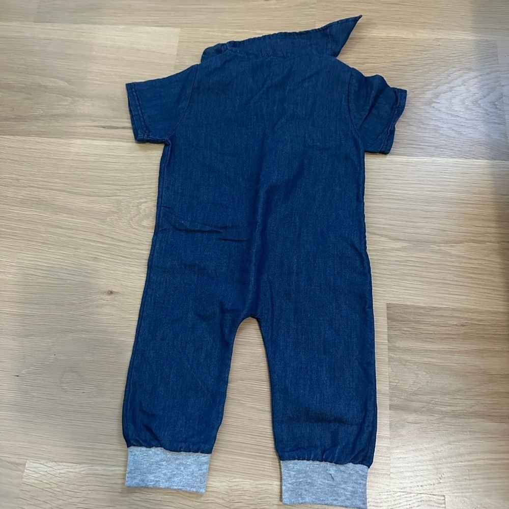 Nendu idea vogue vision ingenuous Denim Baby Jumpsuit with Zipper - Picture 2 of 2